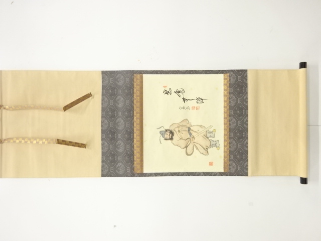 JAPANESE HANGING SCROLL / HAND PAINTED / NISHIGAKI DAIDO
